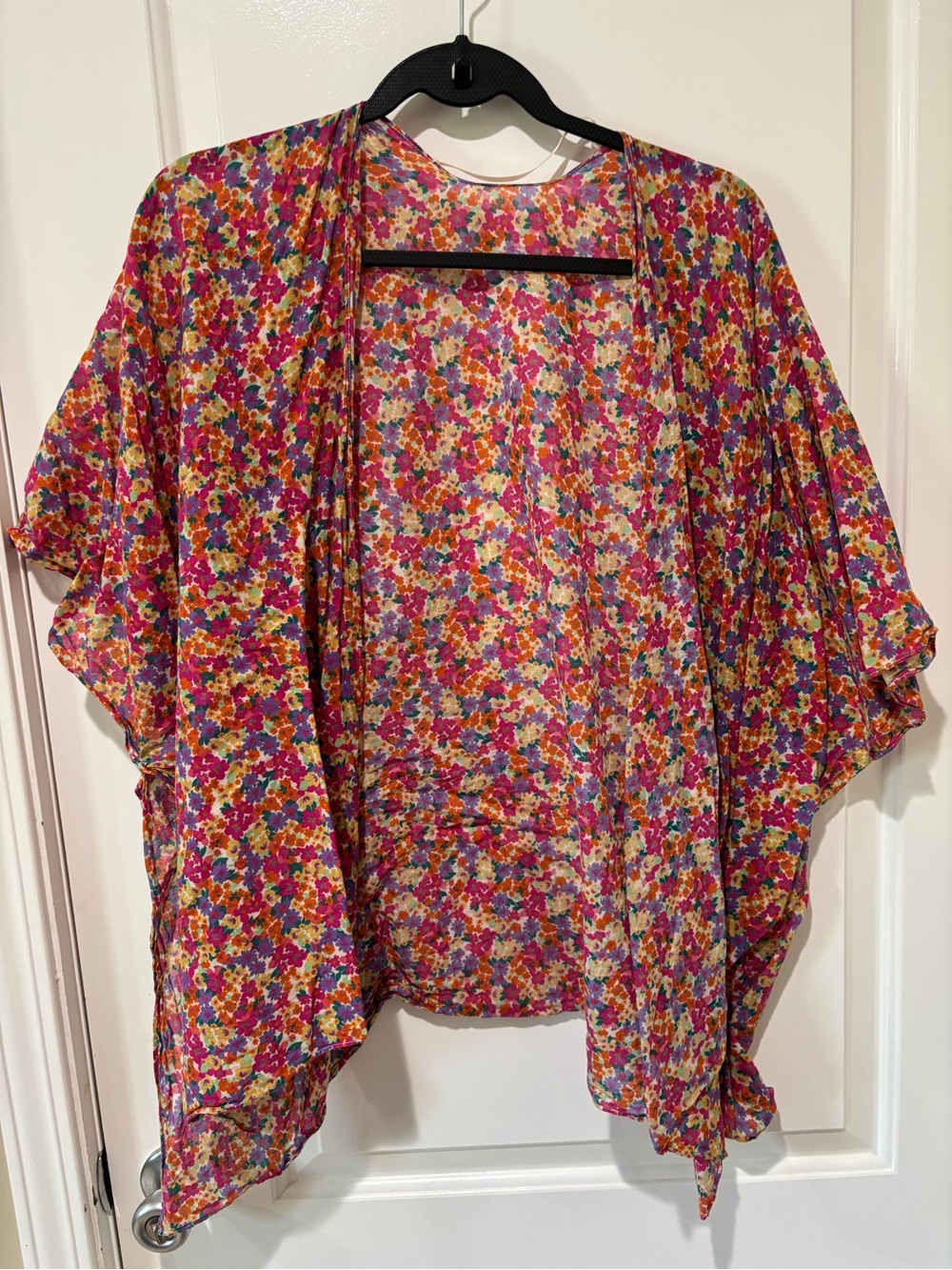 Old Navy Floral Open Kimono Cardigan